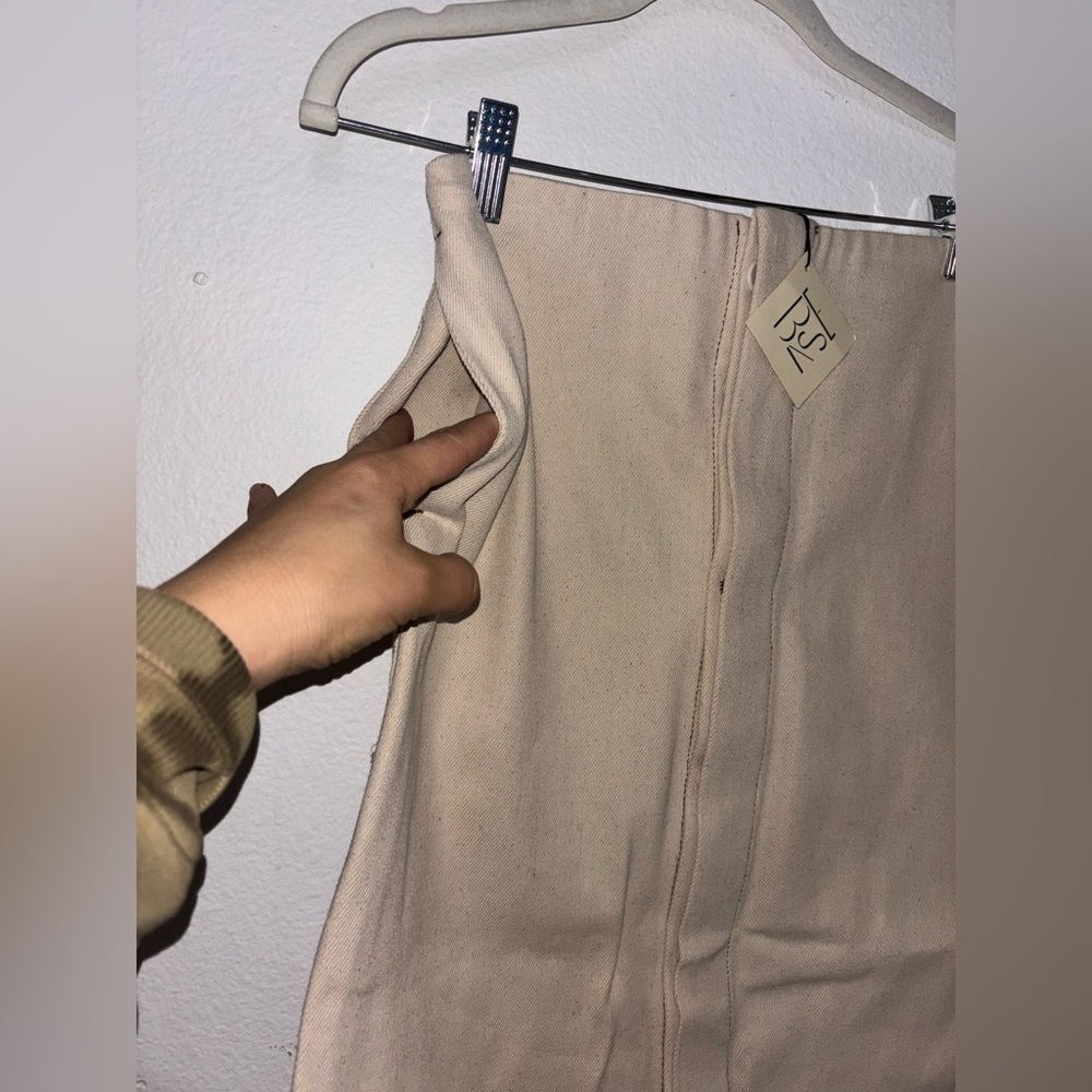 Baserange INDRE SKIRT UNDYED COTTON Size M Cream NWT NEW - Picture 5 of 6